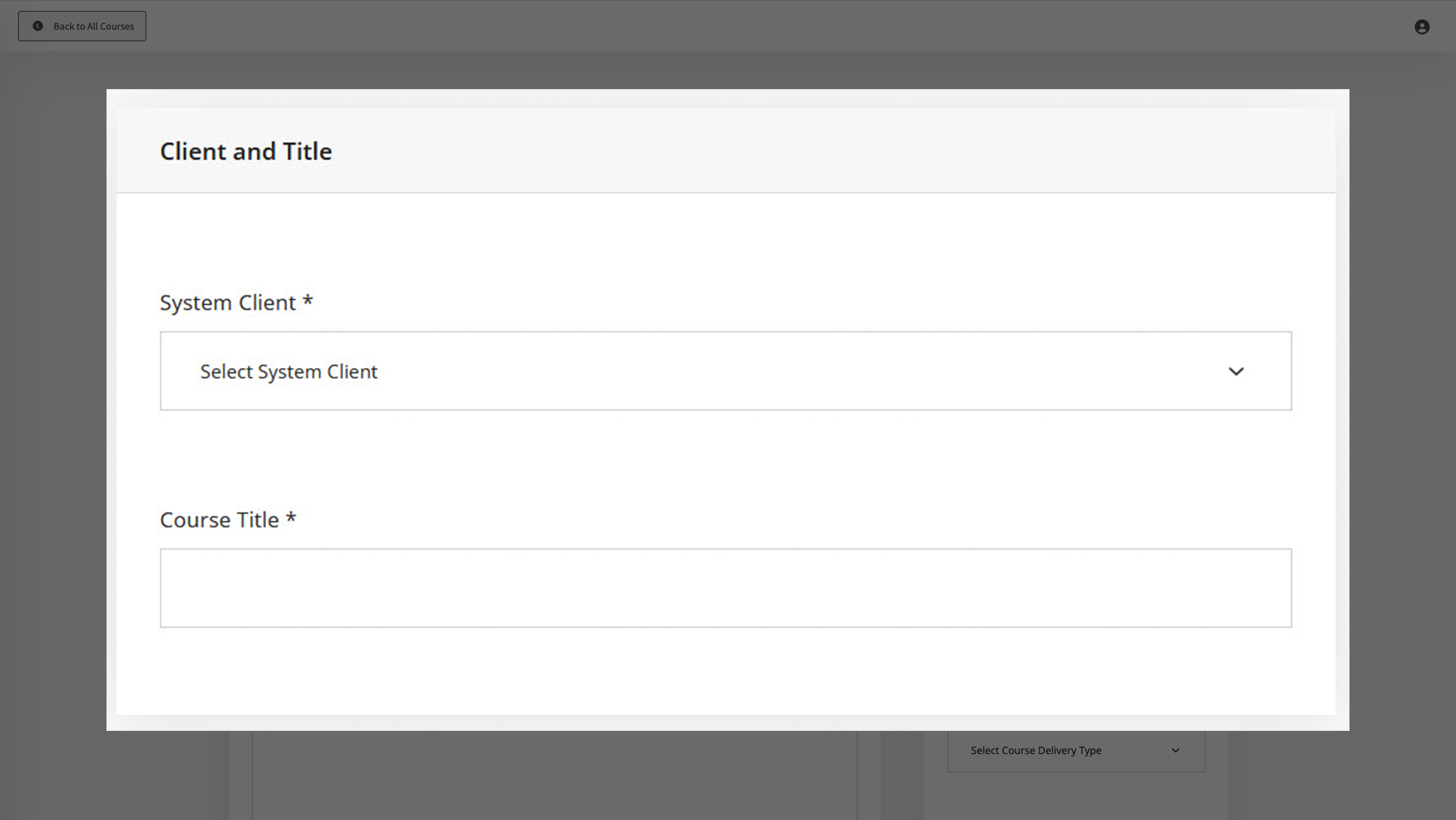 Add Course title detail